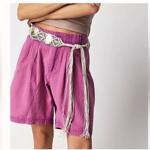 Free People Say So Trouser Shorts in Summer Bloom